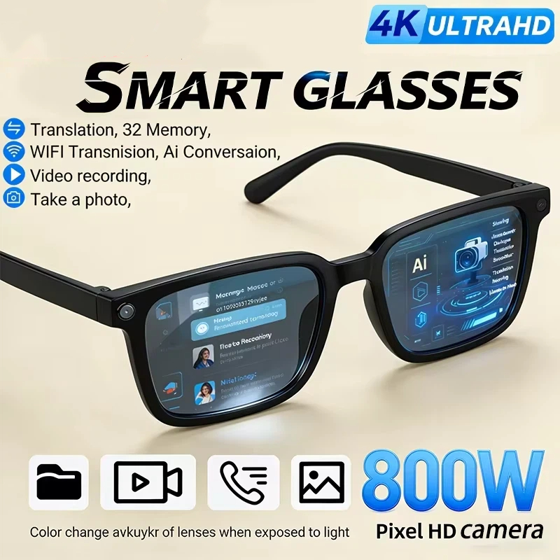 Smart Glasses Lens - Умные очки OnePlus AI 8K HD,
